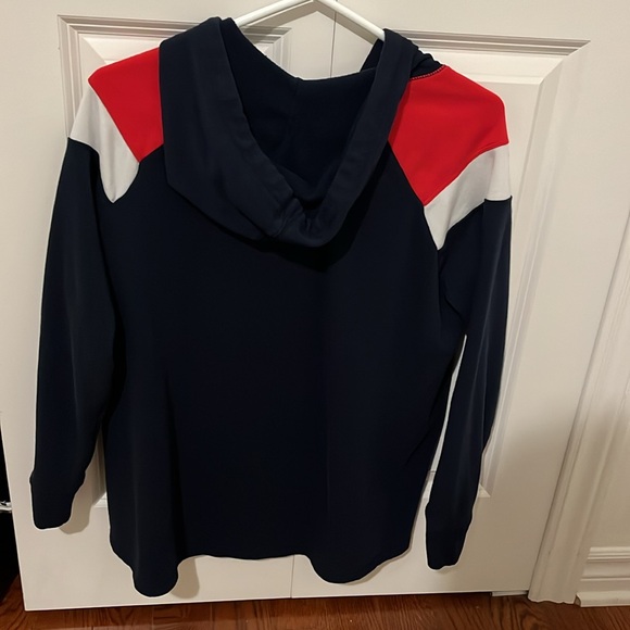 Colour block Retro Oversized hoodie - Picture 2 of 3